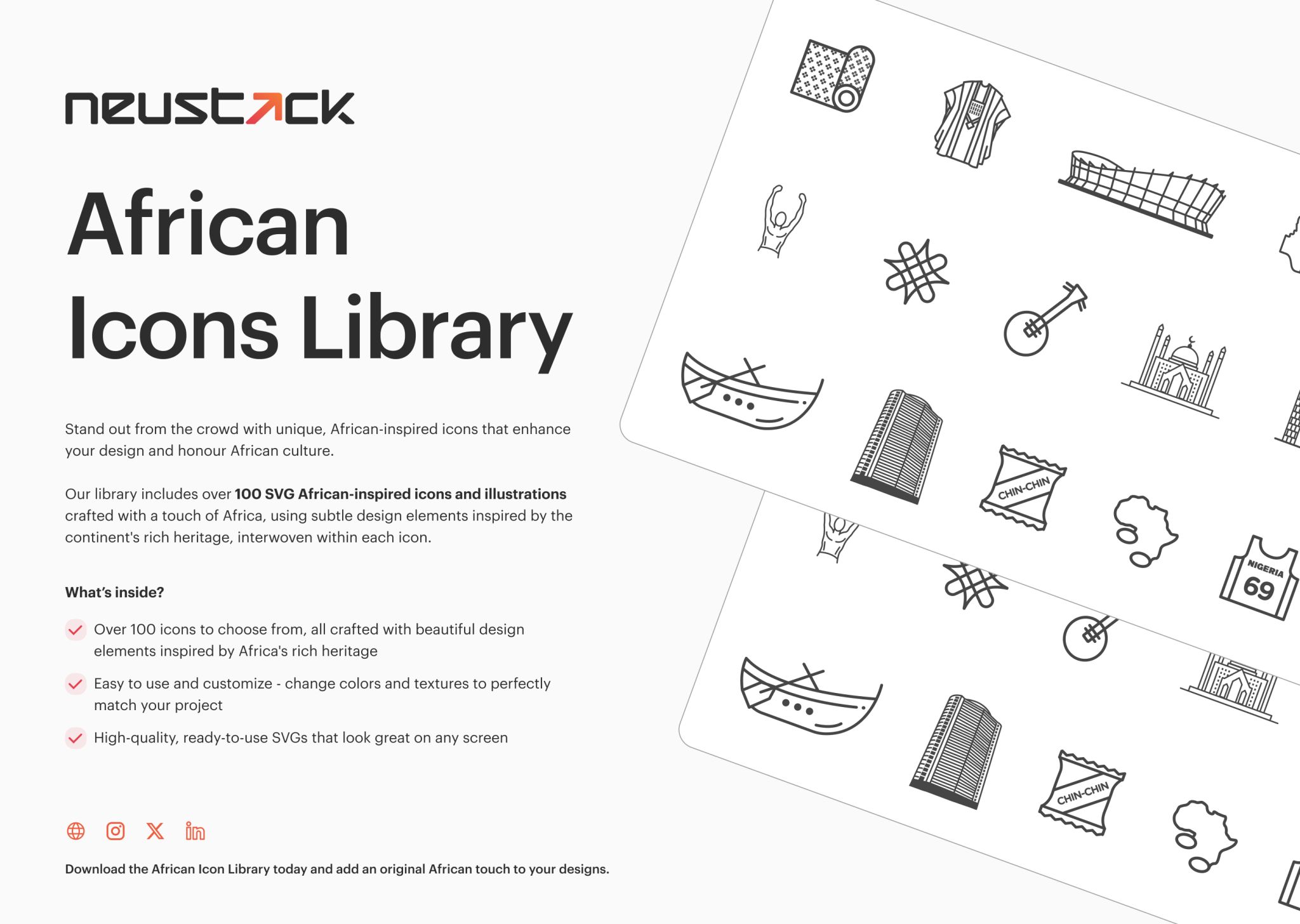 Neustack Design launches African Icon Library, a collection of African ...