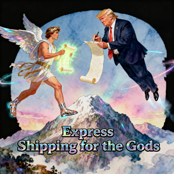Magick Mica Trump parody art