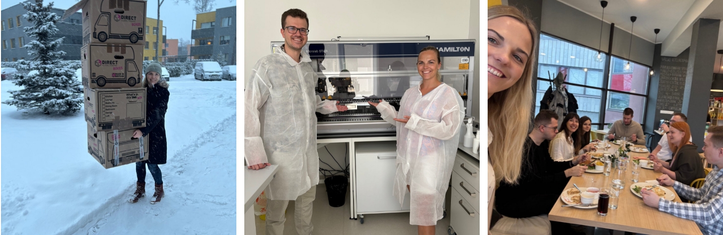 Some pics of me preparing for the move, me with Karl-Oskar (Elnora’s co-founder), and our team.