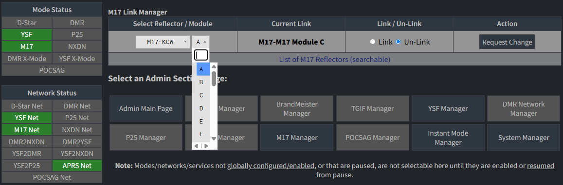 Select the module