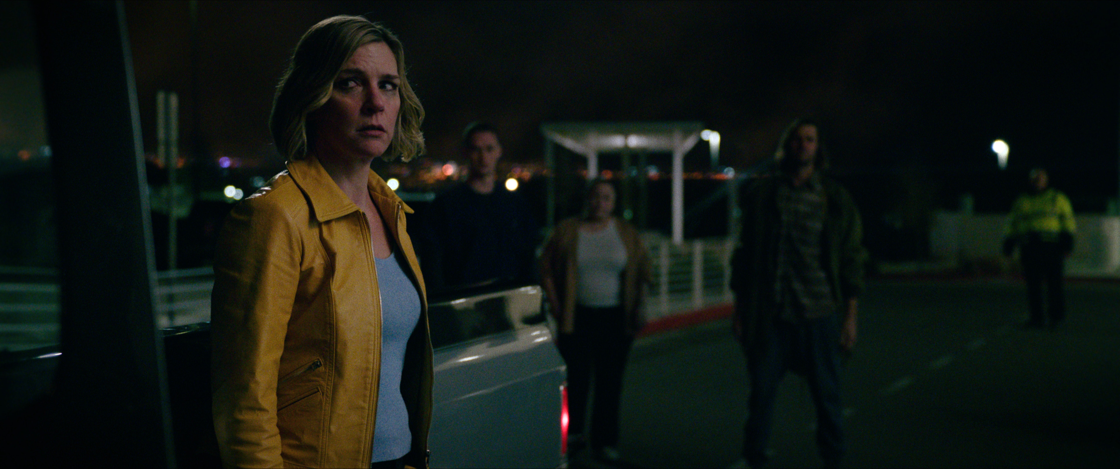 Rhea Seehorn in episode 1 of Plur1bus. Image: Apple TV+