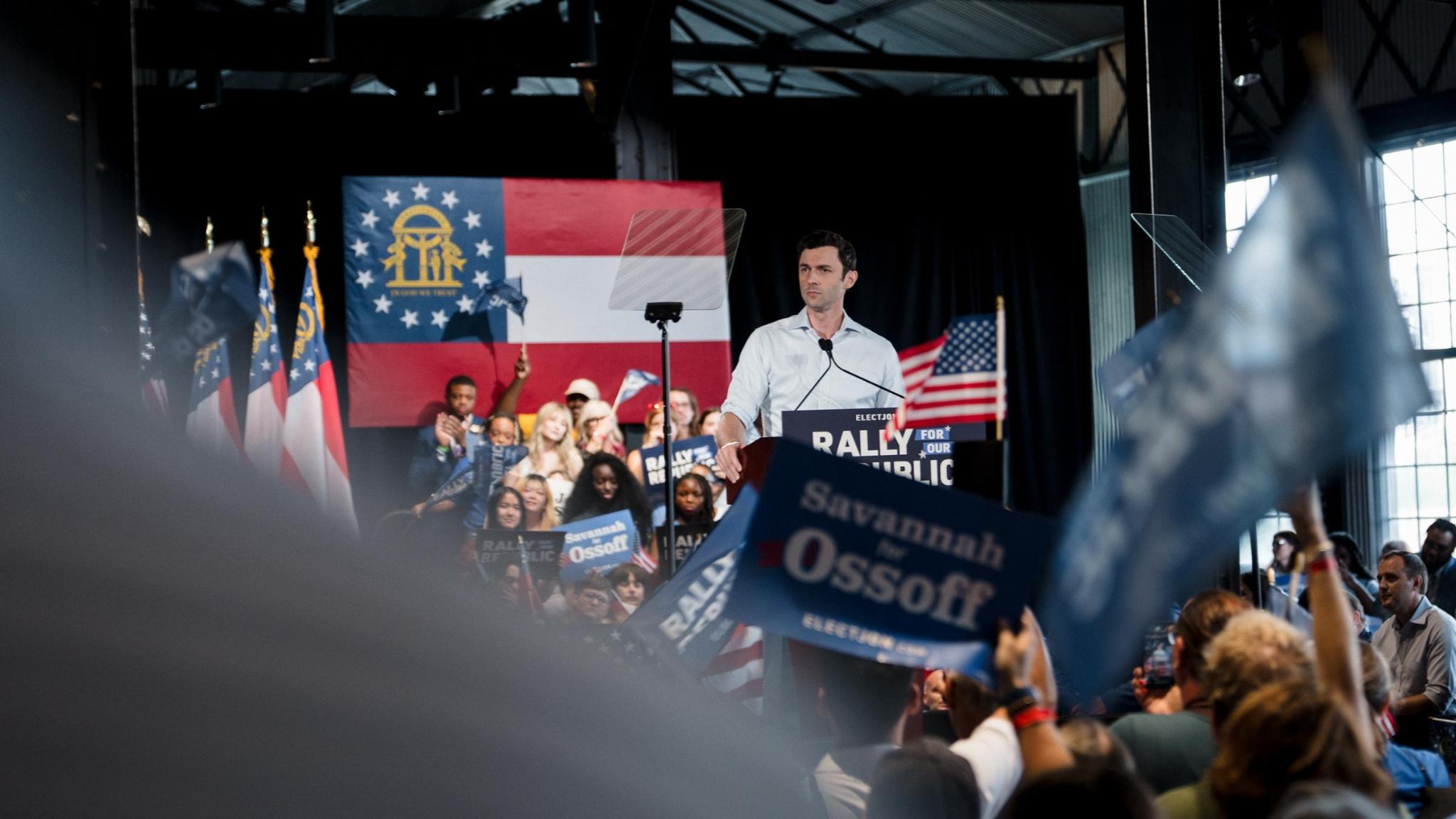 Yesterday’s rally in Savannah - Jon Ossoff’s Substack