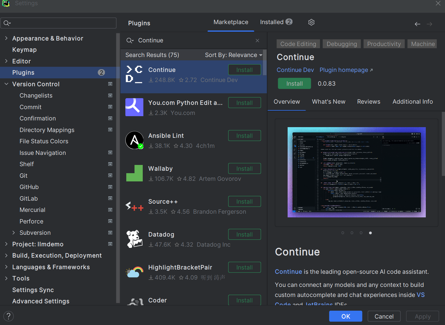 Integrating DeepSeek into PyCharm for Assisted Programming