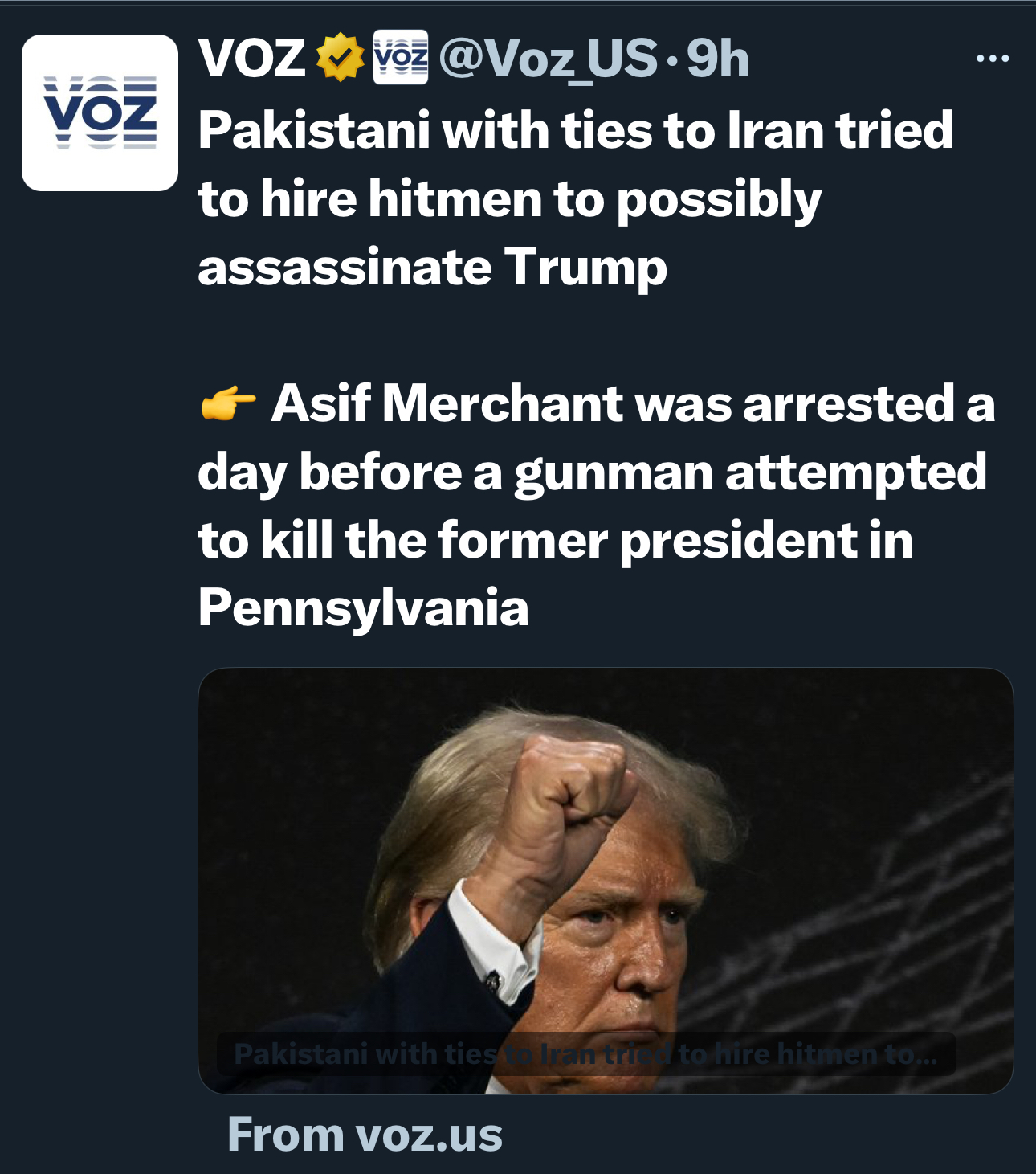 Pakistani Assassination Bagman Arrested Day Before Trump Assassination
