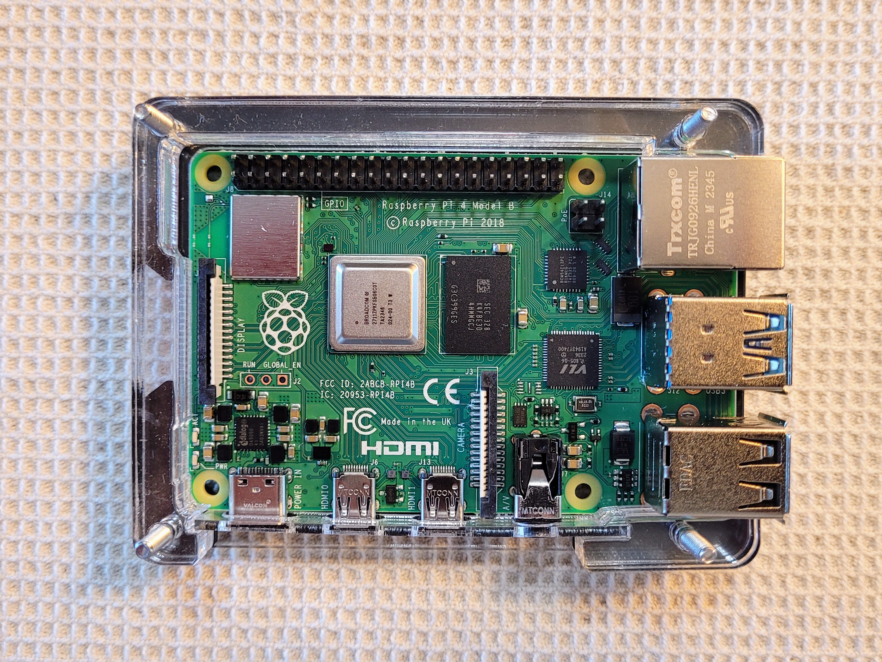 Then additional clear layers