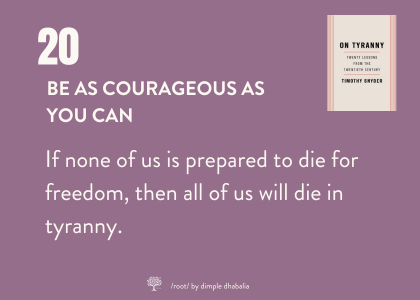 day 20: be as courageous as you can