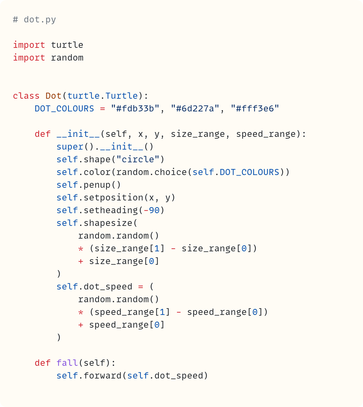 A Touch of Randomness Makes The Magic Sparkle • A Python `turtle` Animation