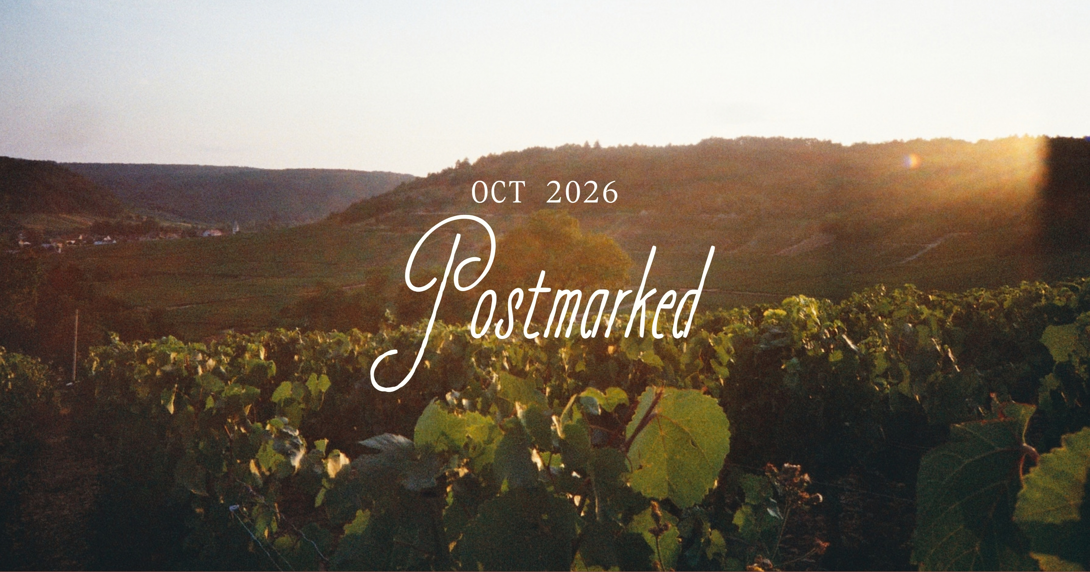Postmarked: October 2026