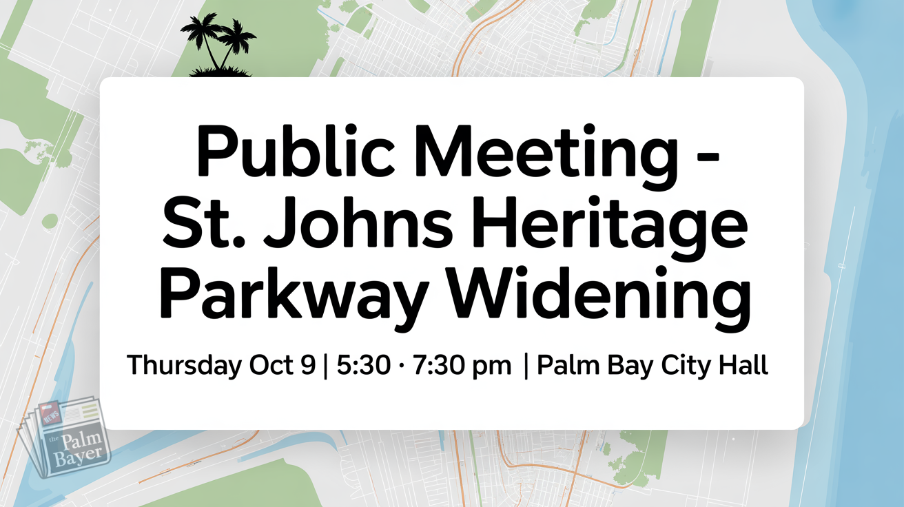 Image for article: St. Johns Heritage Parkway Widening Meeting Set for Oct. 9