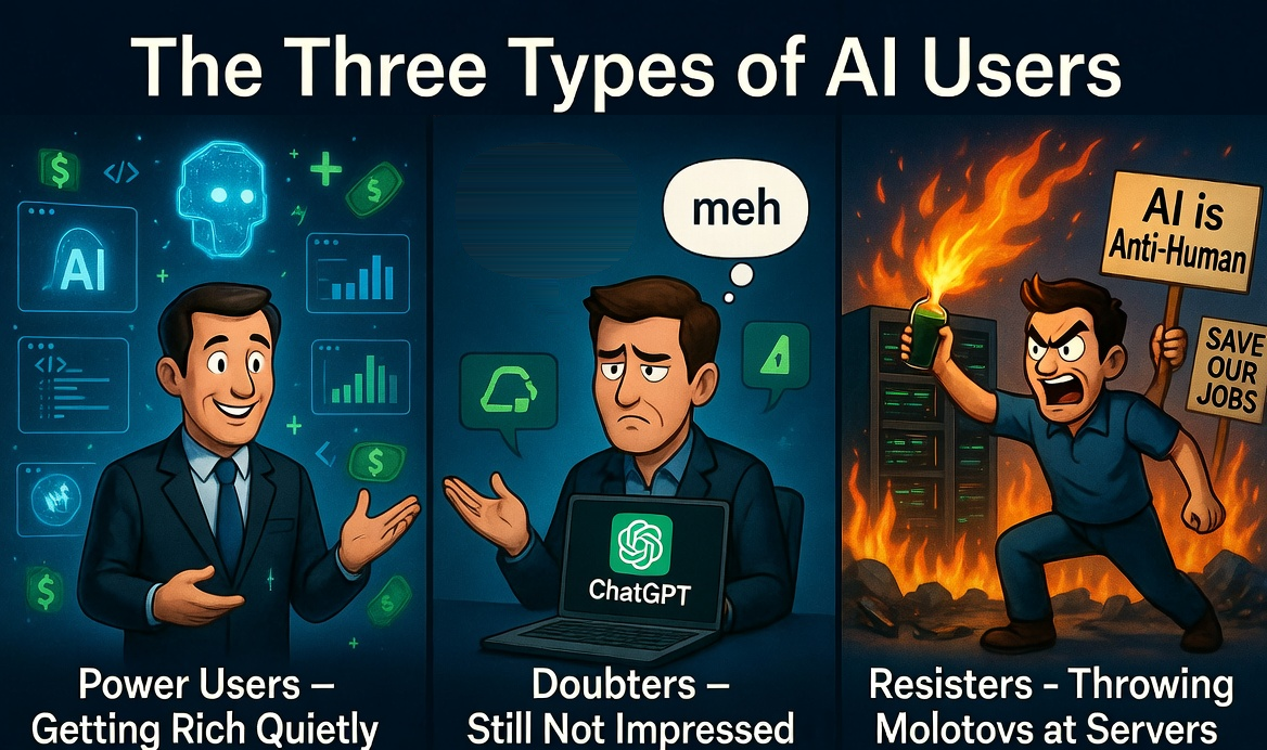 Intelligent User The Three Types of AI Users: Power Users, Doubters, and Resisters