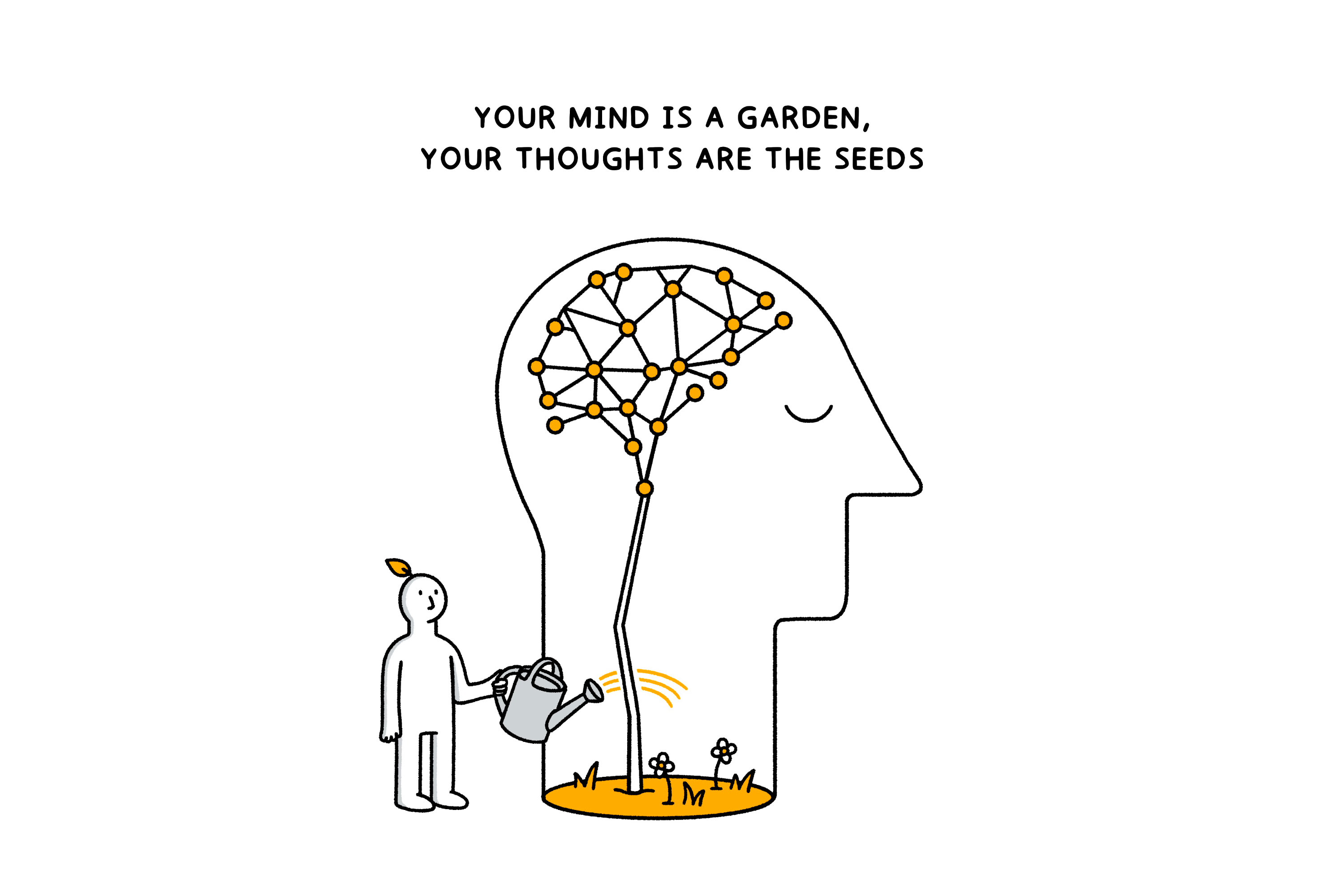 Your mind is a garden, your thoughts are the seeds.