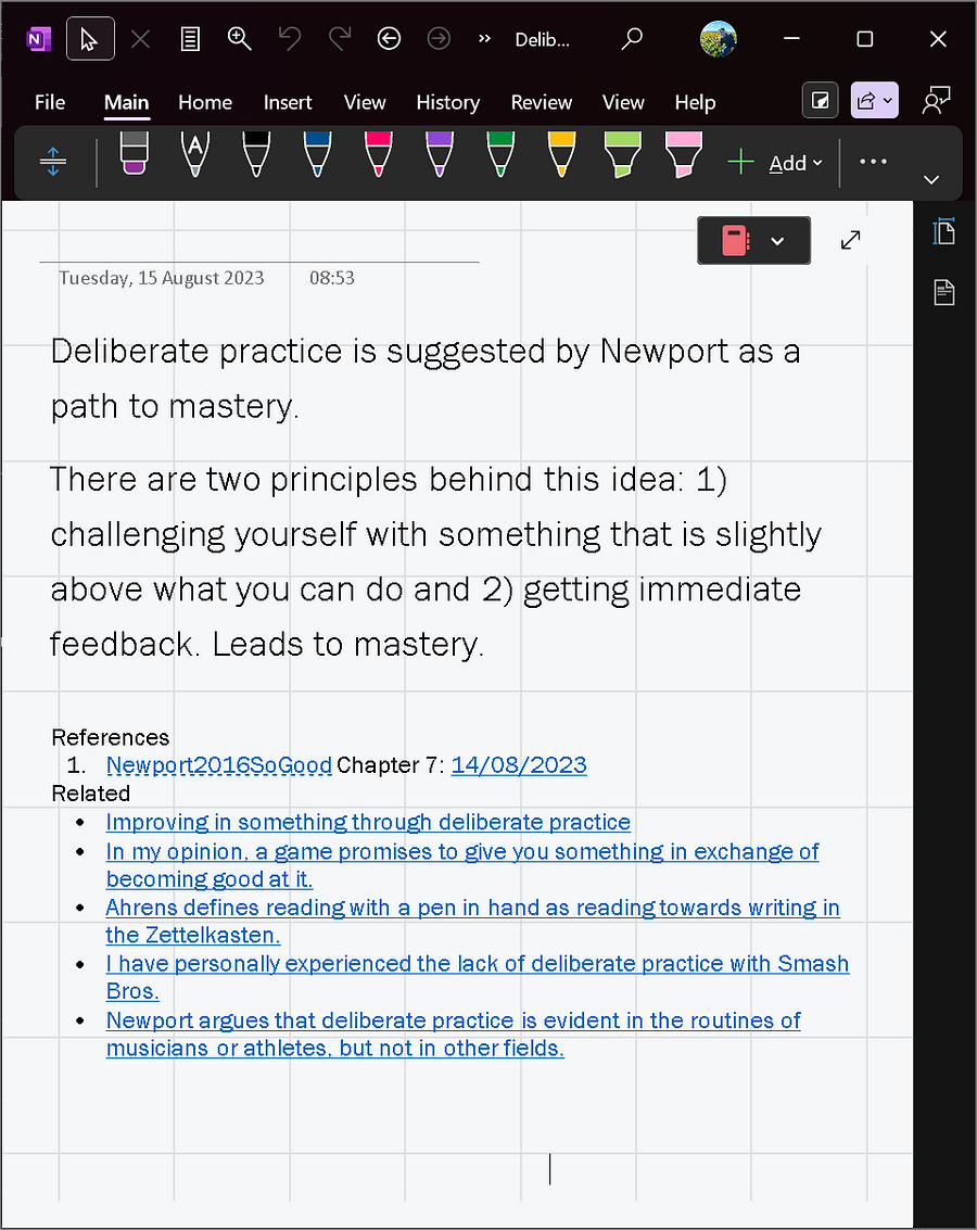 Two Years Using the Zettelkasten in OneNote