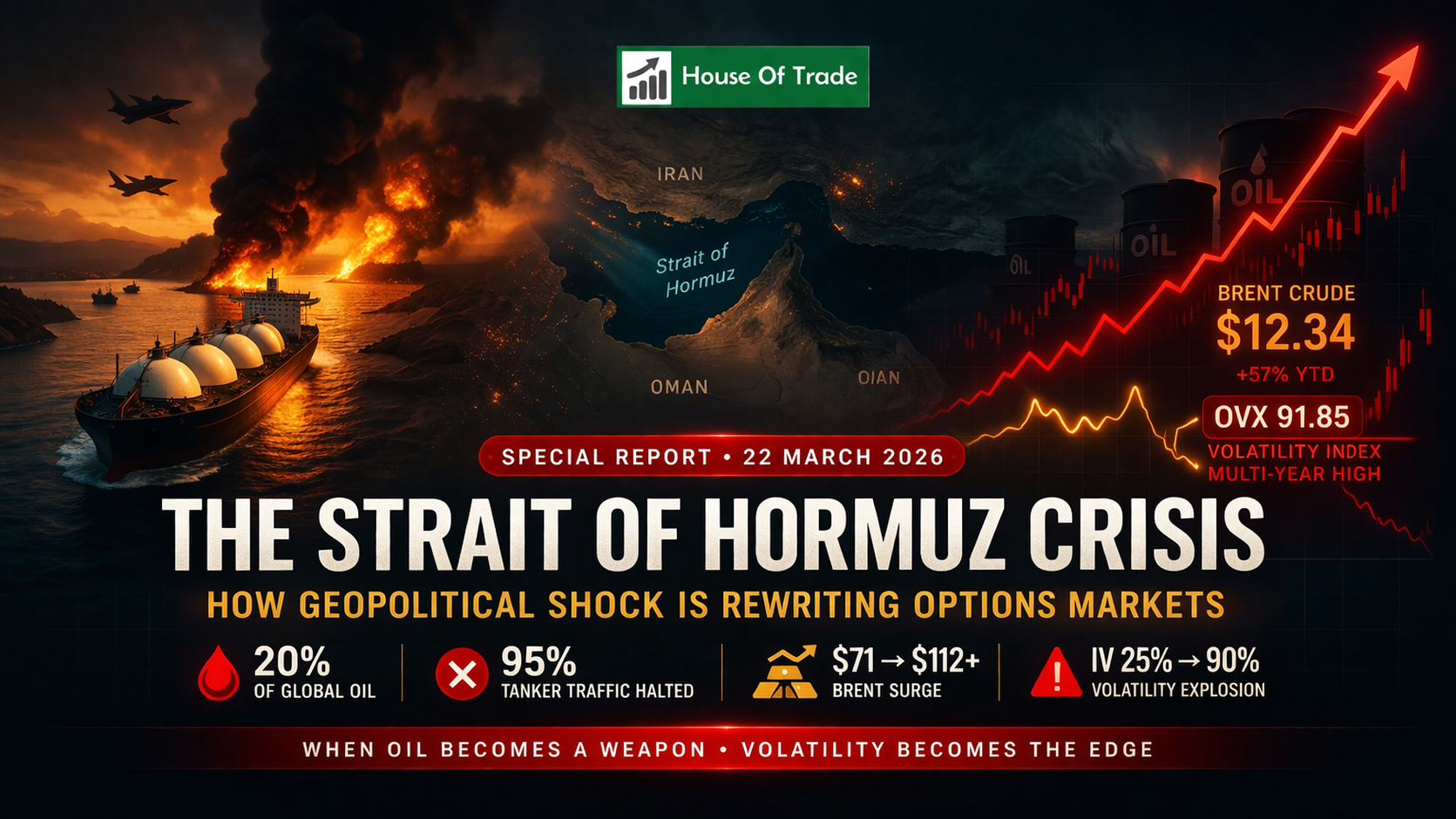 The Strait of Hormuz Crisis: How Geopolitical Shock Rewrites Options Markets