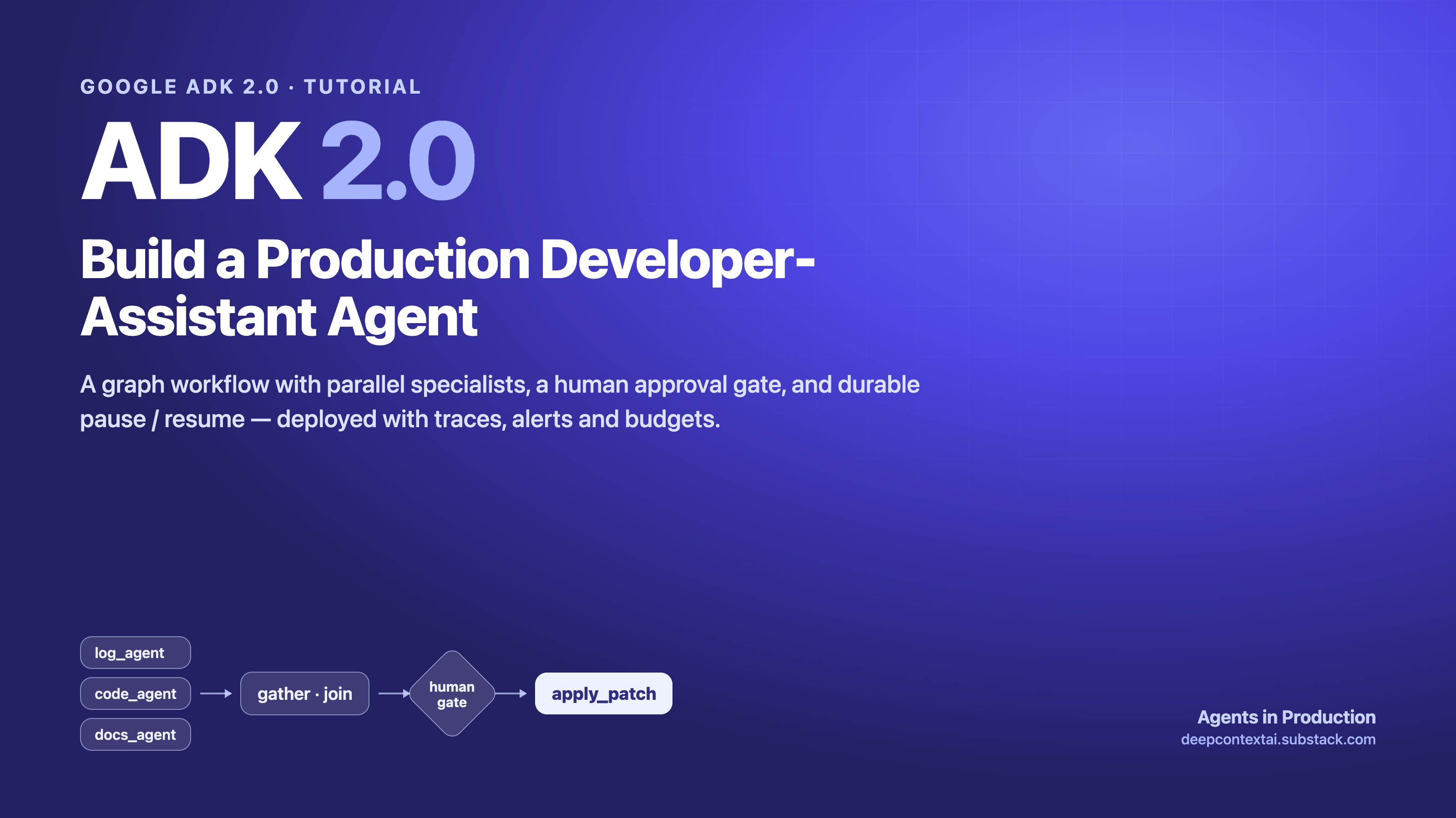 ADK 2.0 Tutorial: Build a Production Developer-Assistant Agent