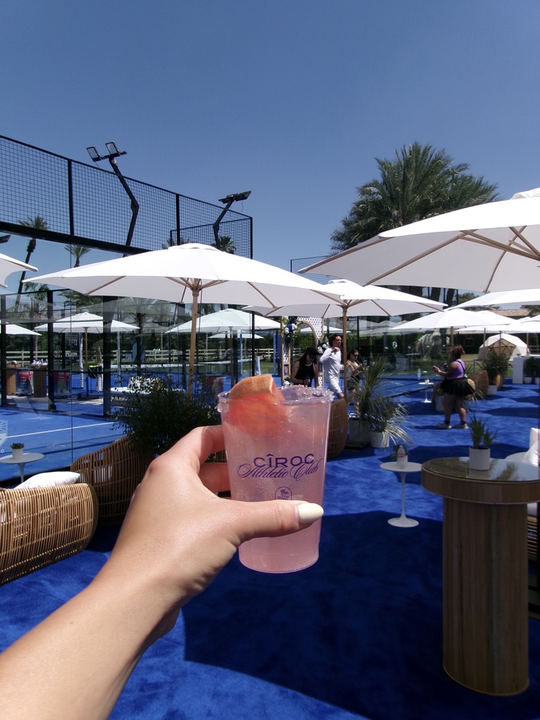 Behind the scenes at the Padel Up Coachella pop-up in Indio, CA