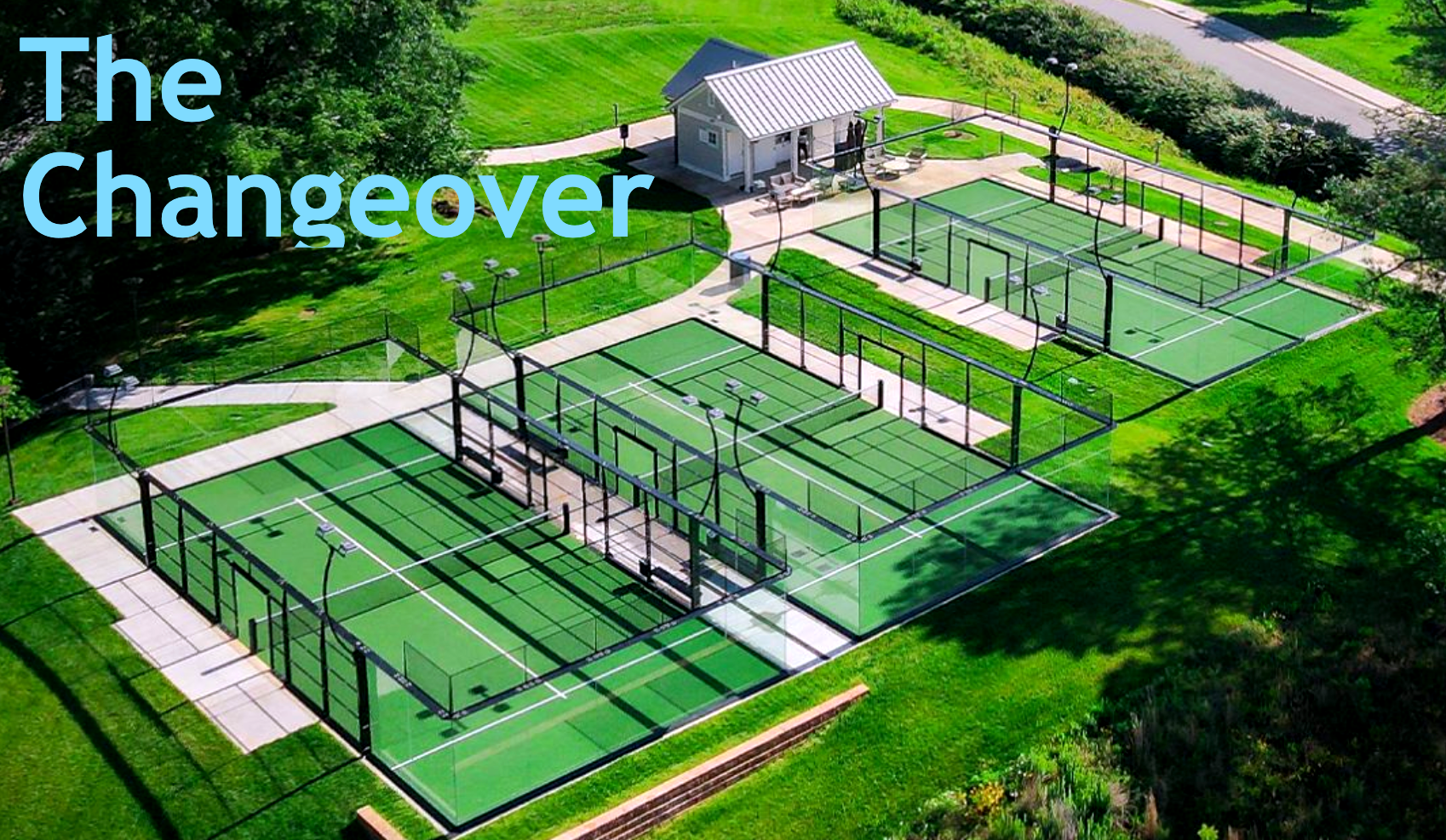 Padel courts at Boar’s Head Resort in Charlottesville, VA