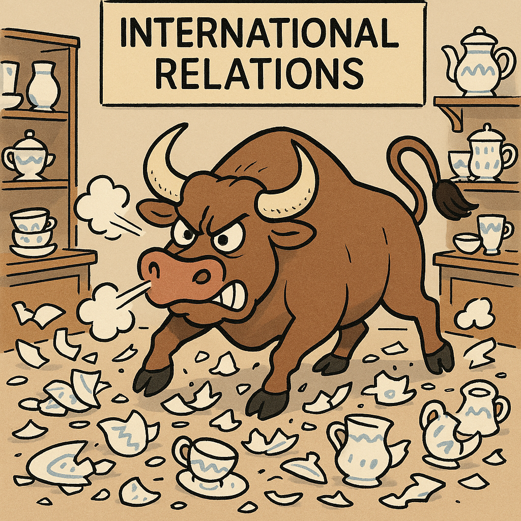 A cartoon of a bull running on the floor
AI-generated content may be incorrect.