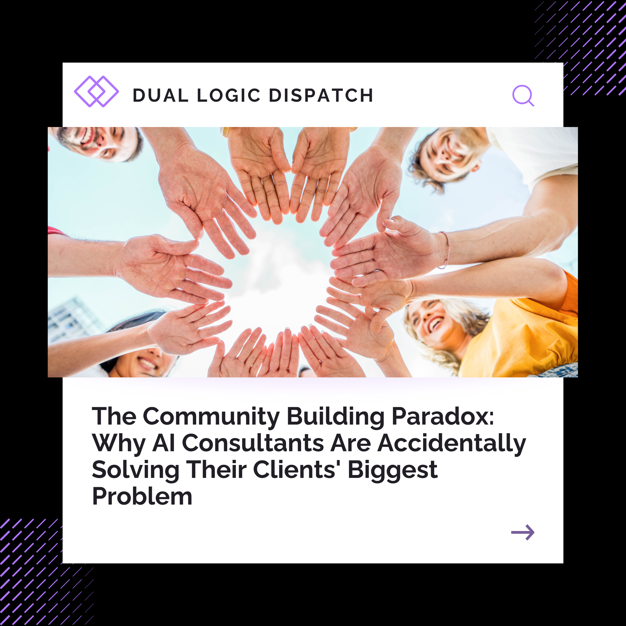The Community Building Paradox: Why AI Consultants Are Accidentally Solving Their Clients' Biggest Problem