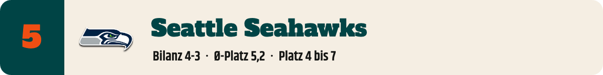 5. Seattle Seahawks