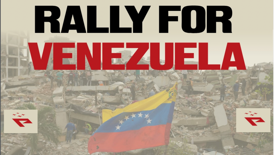 Rally for Venezuela relief event