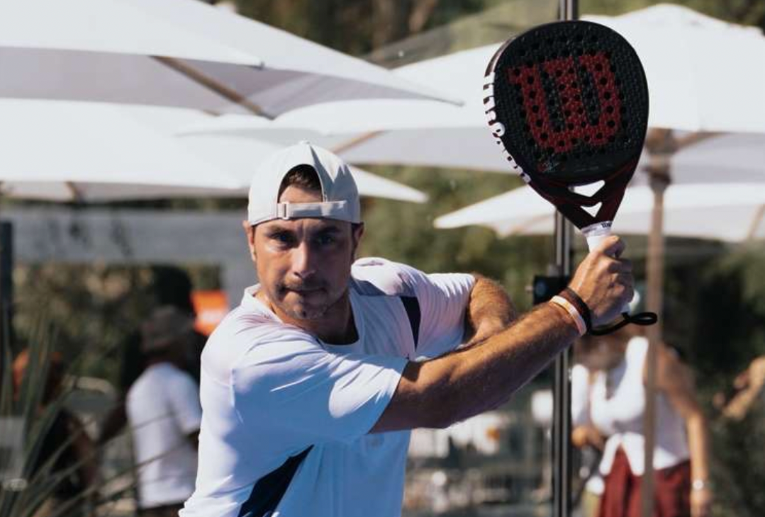 Jon Guerra on court in Indio, CA