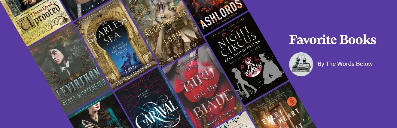 A screenshot of my Bookshop list of favorite books featuring some of the covers of the books from the list.