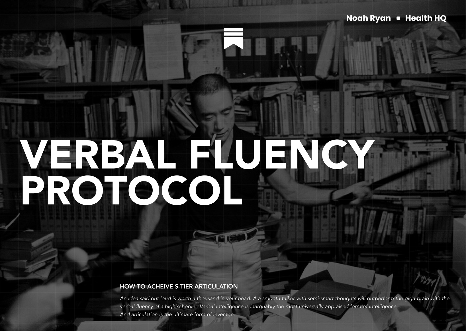 Cover image for The Verbal Fluency Protocol