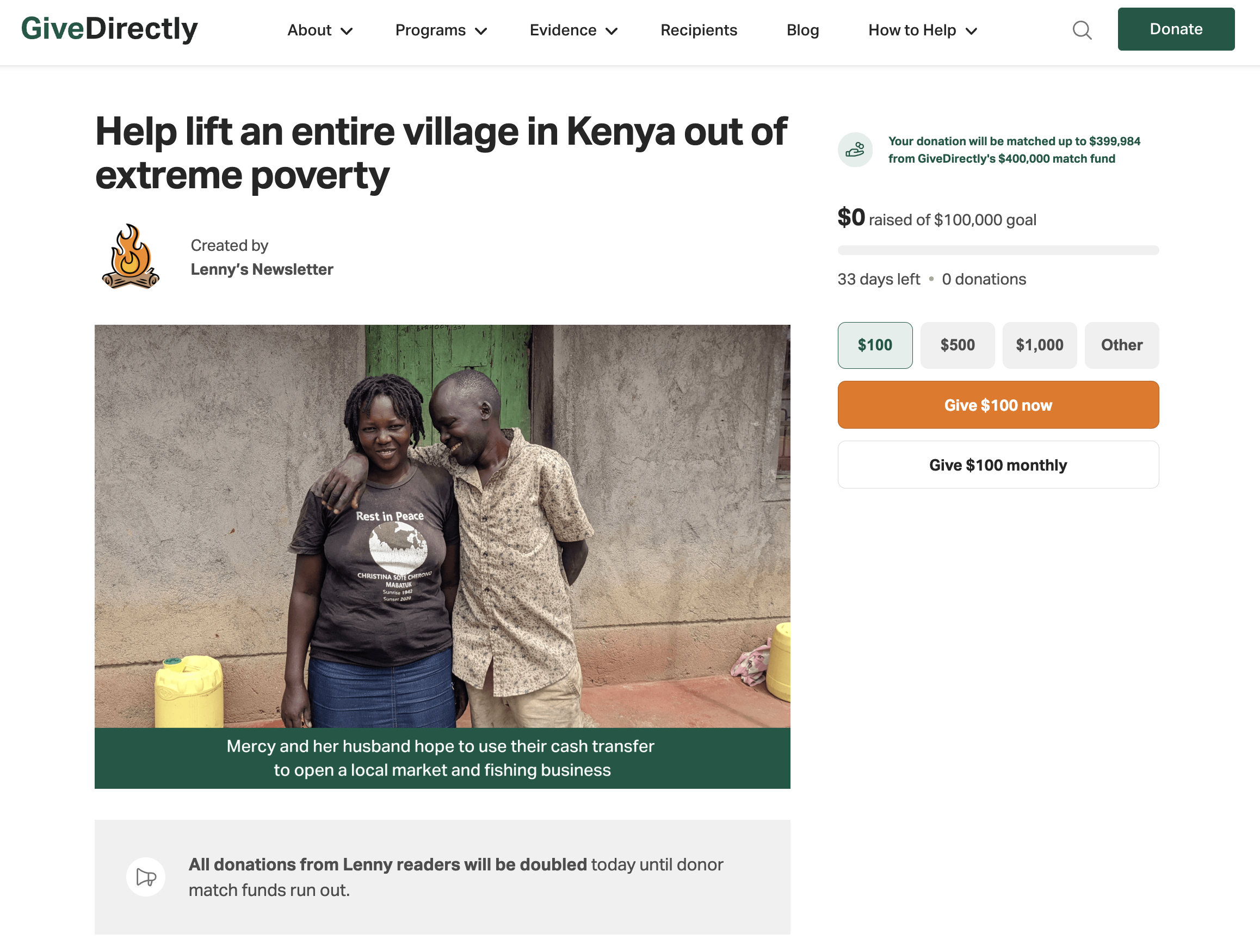 Image from How GiveDirectly increased donations by over $3 million/year through