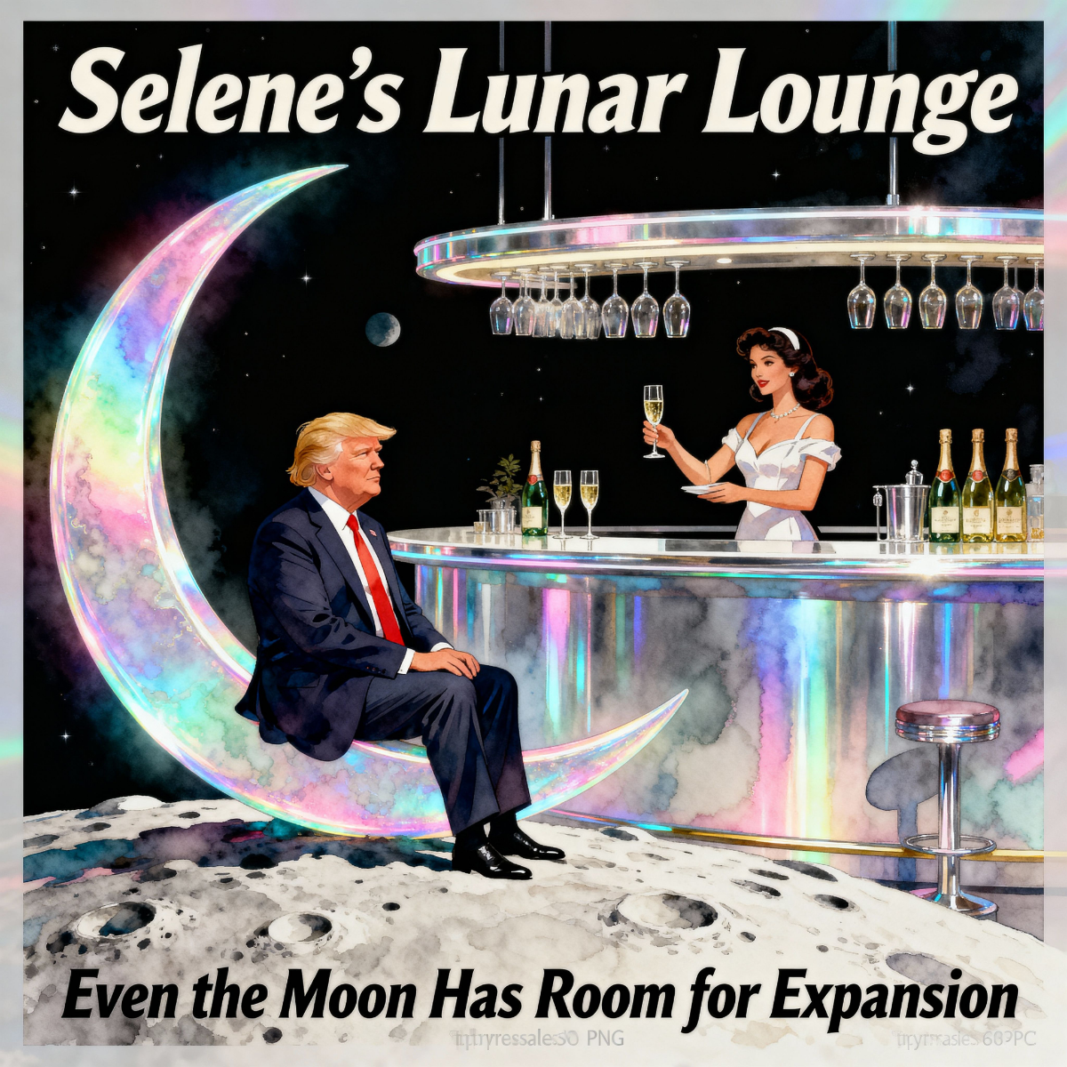 Magick Mica Trump parody art