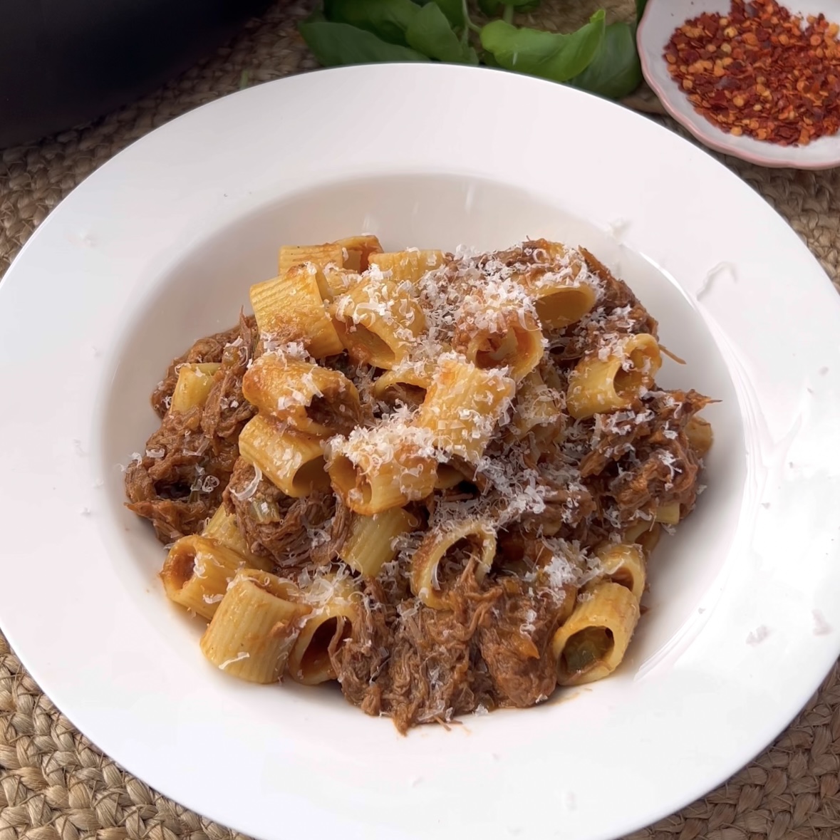 SECRET INGREDIENT 🔓 BEEF RIGATONI RAGU