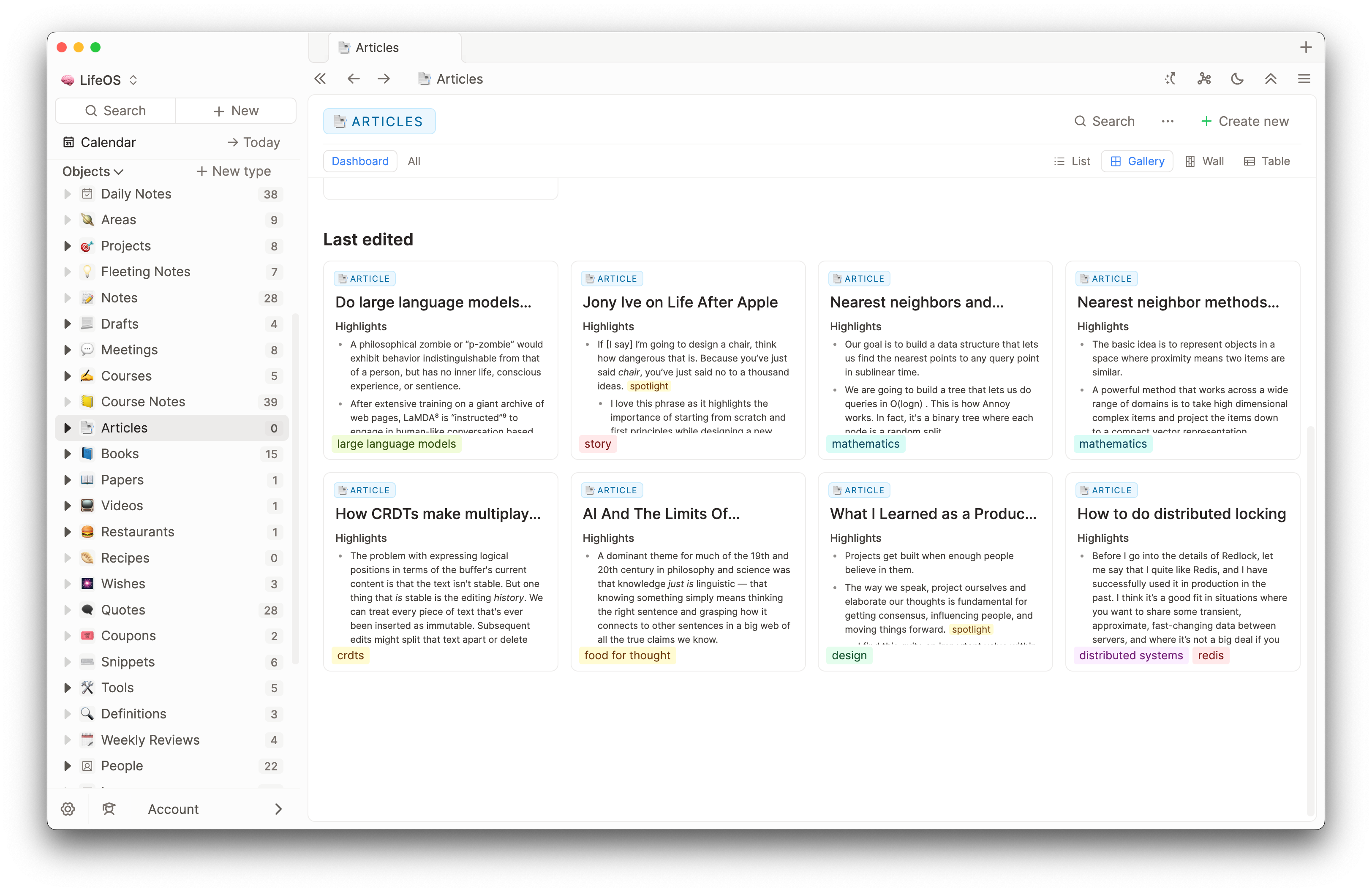 Capacities: How to Organize Your Knowledge with Links, Databases ...