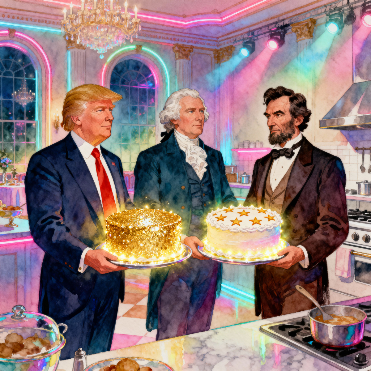 Magick Mica Trump parody art