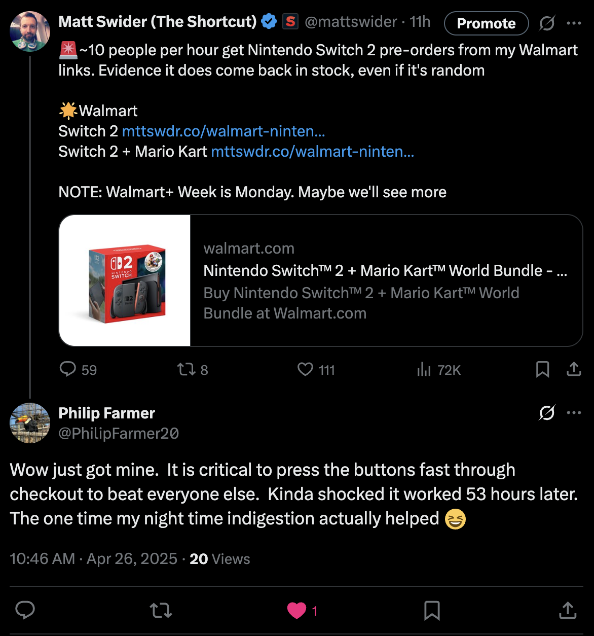 Nintendo Switch 2 pre-order update: Walmart has it in stock today
