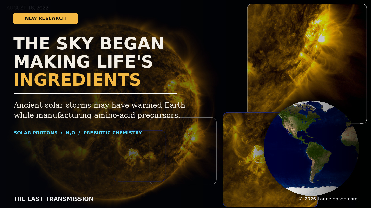 The Sun Bombarded the Young Earth. The Sky Began Making Life’s Ingredients.