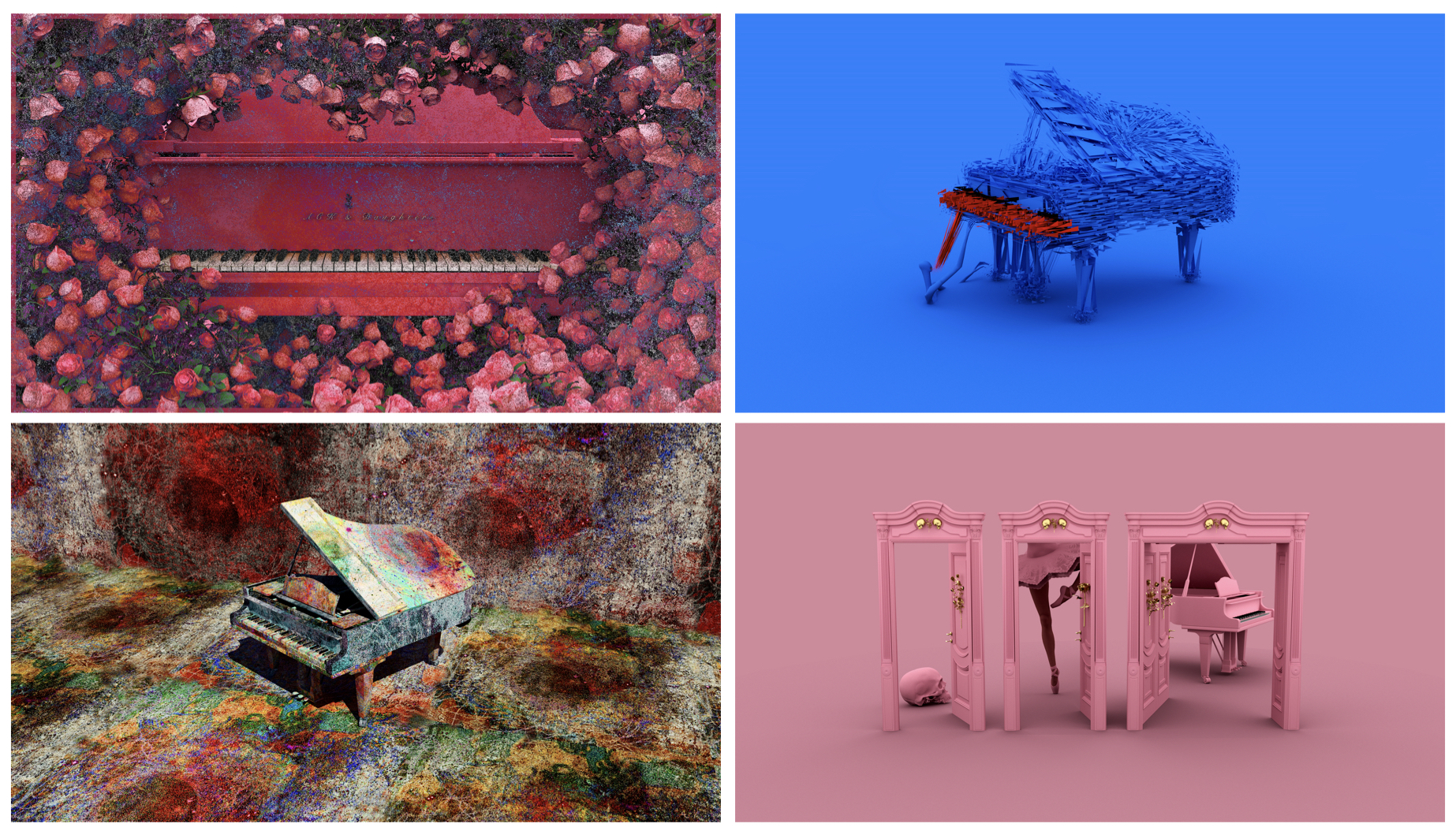 Four works from The Broken Keys
