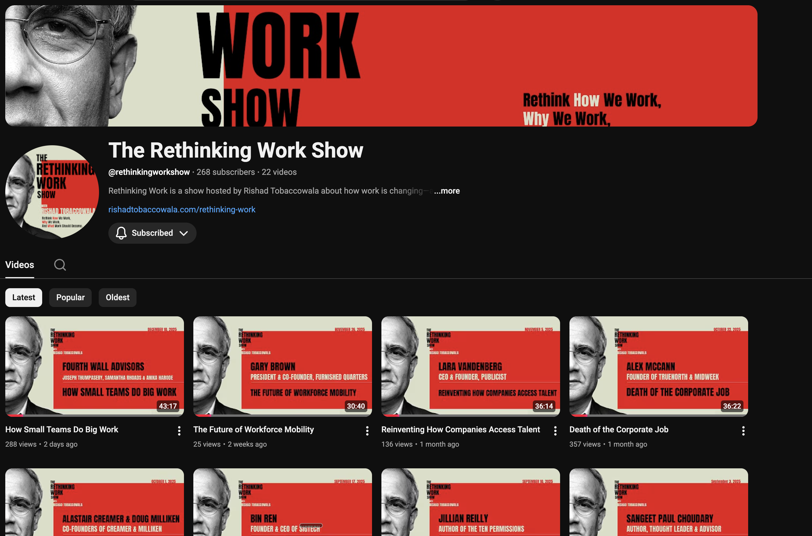 Rethinking Work Rishad Pioneering the Future of Work. - by Rishad Tobaccowala