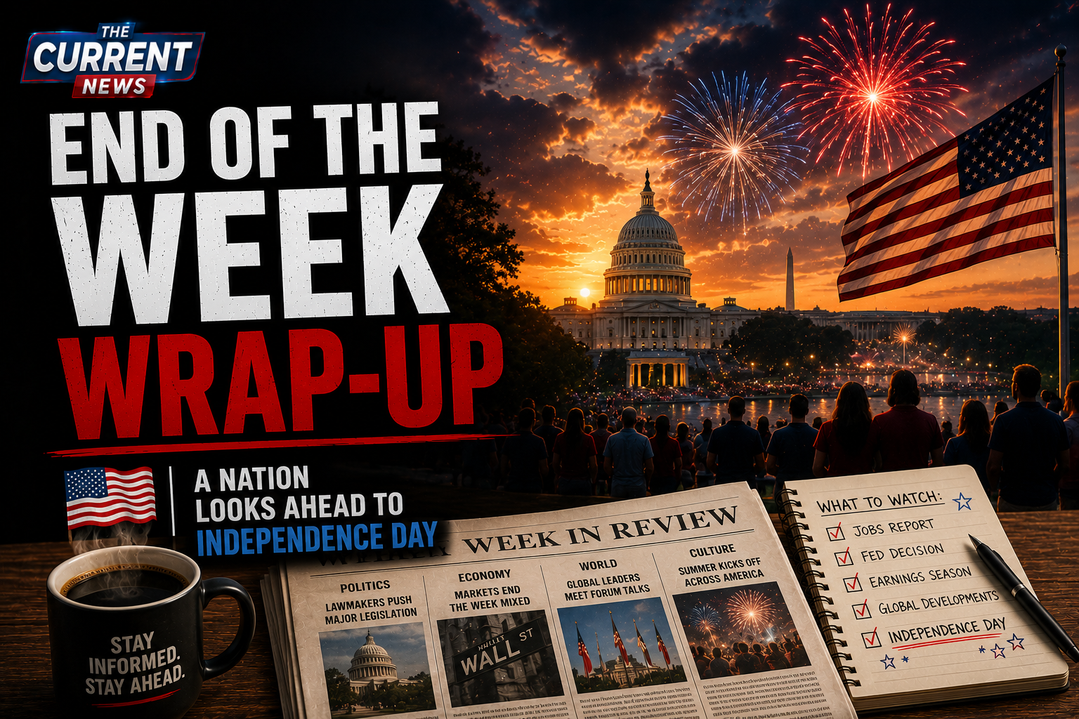 End of the Week Wrap-Up: America Heads into Independence Day Weekend