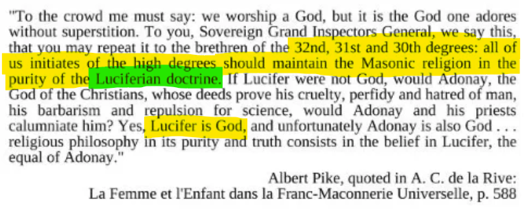 The Luciferian Doctrine: a NEW GOD is Introduced [Freemasonry Part 5]