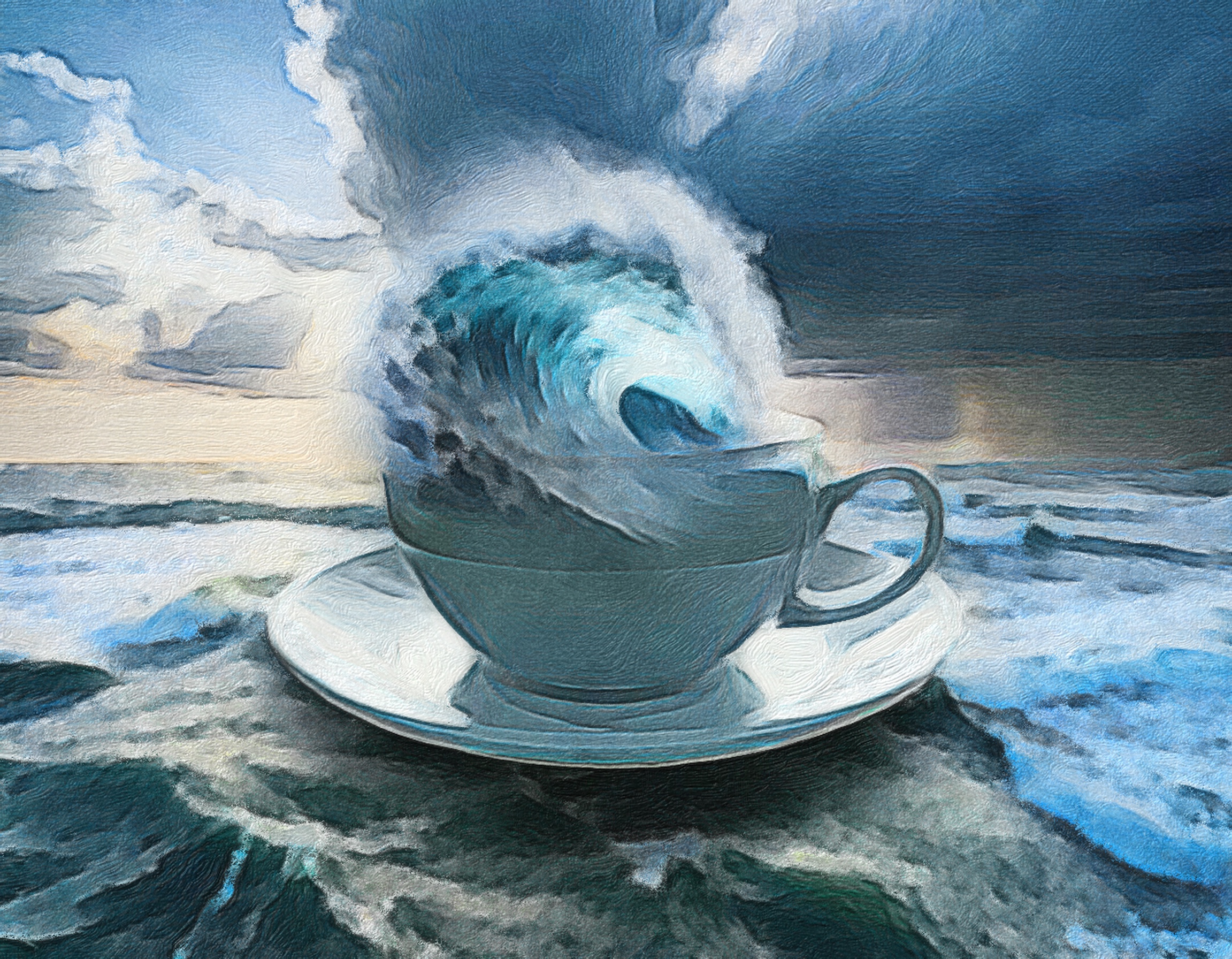 trying to catch a tidal wave in a tea cup