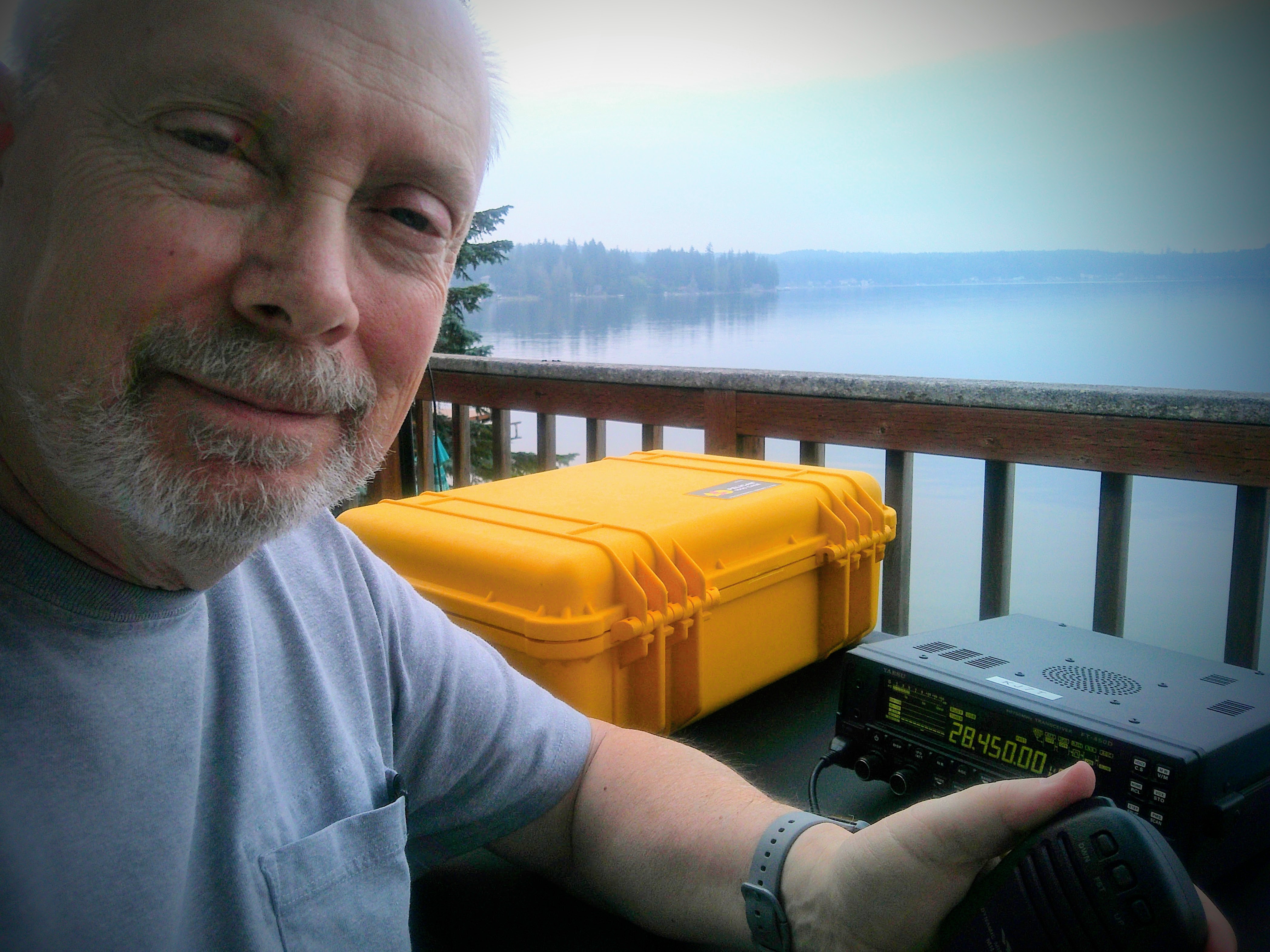 Tom KJ7T on 10 meters from the deck