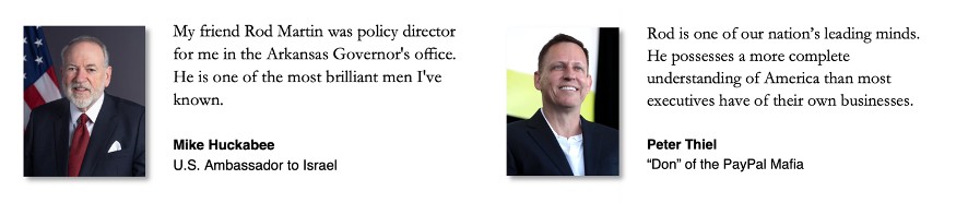 About Rod D. Martin - by Rod D. Martin