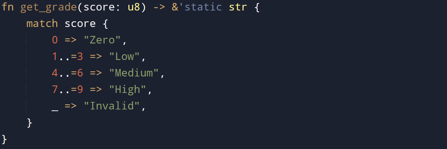Match Control Flow in Rust and Pattern Matching Mechanics