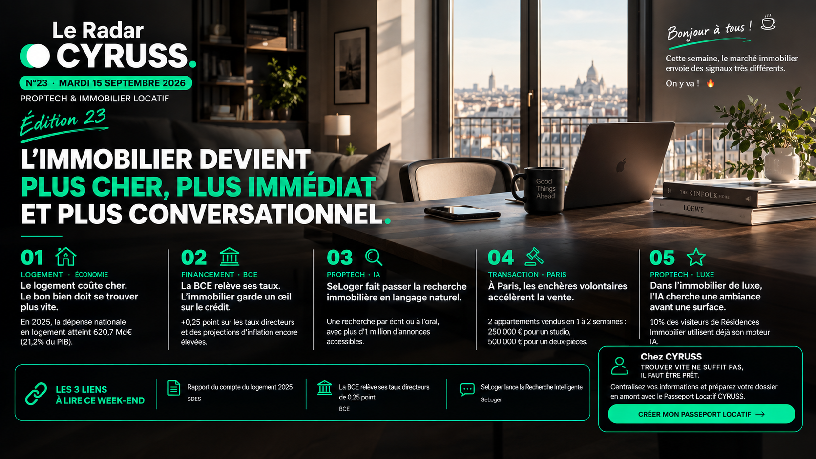 Le Radar CYRUSS — Mardi 15 septembre 2026