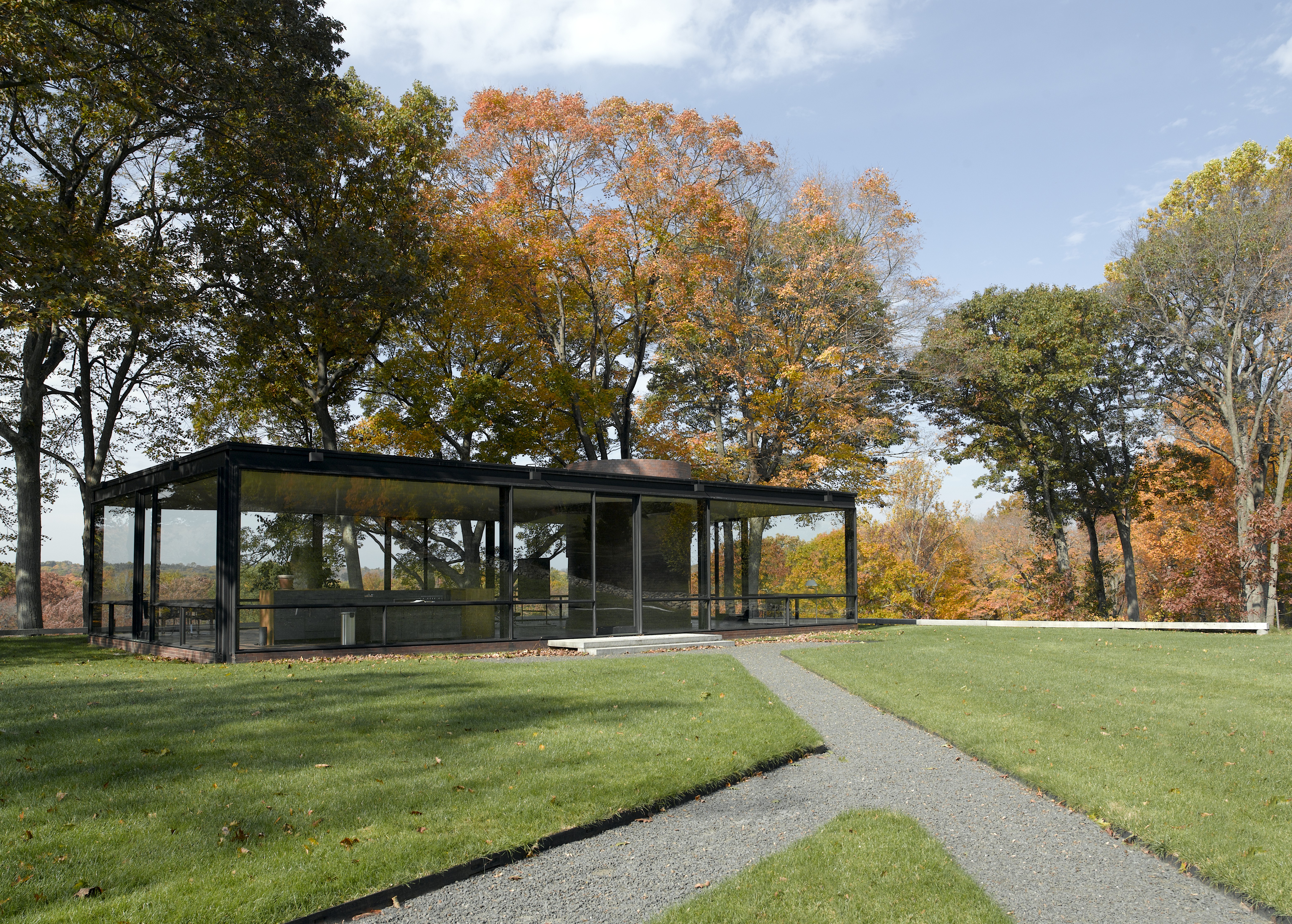 Glass House in New Canaan, Connecticut