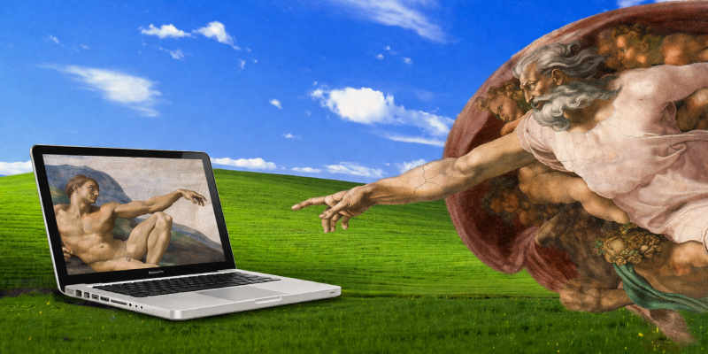 God And Computer God Is a Computer Programmer - by 🐺The Wise Wolf