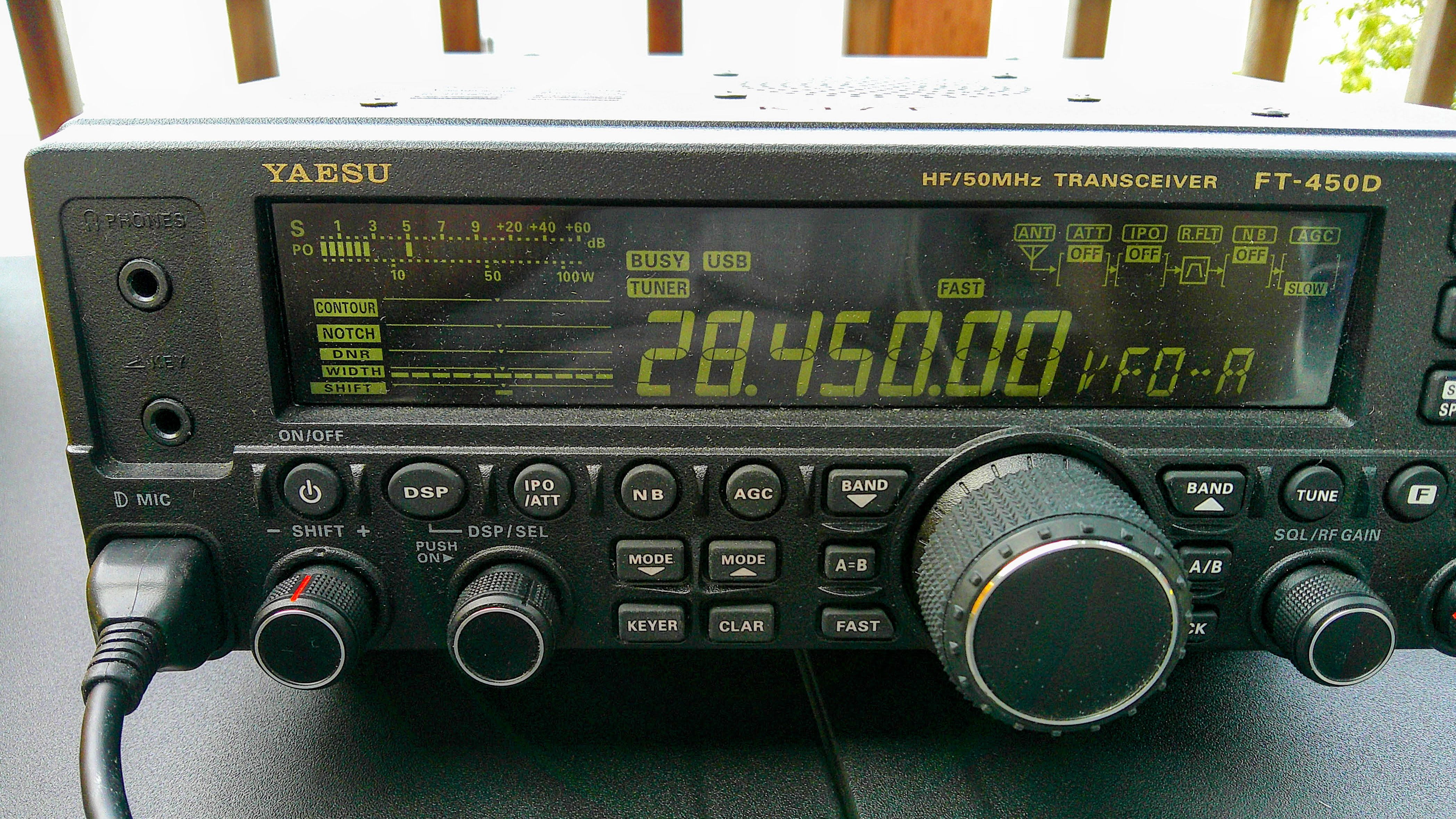 My trusty Yaesu FT-450D