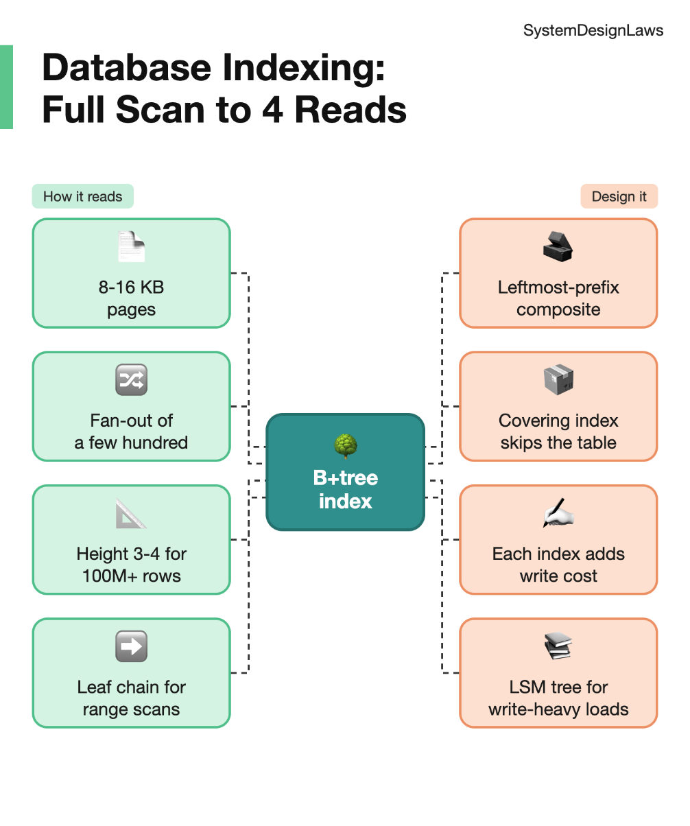 How a B-Tree Index Works