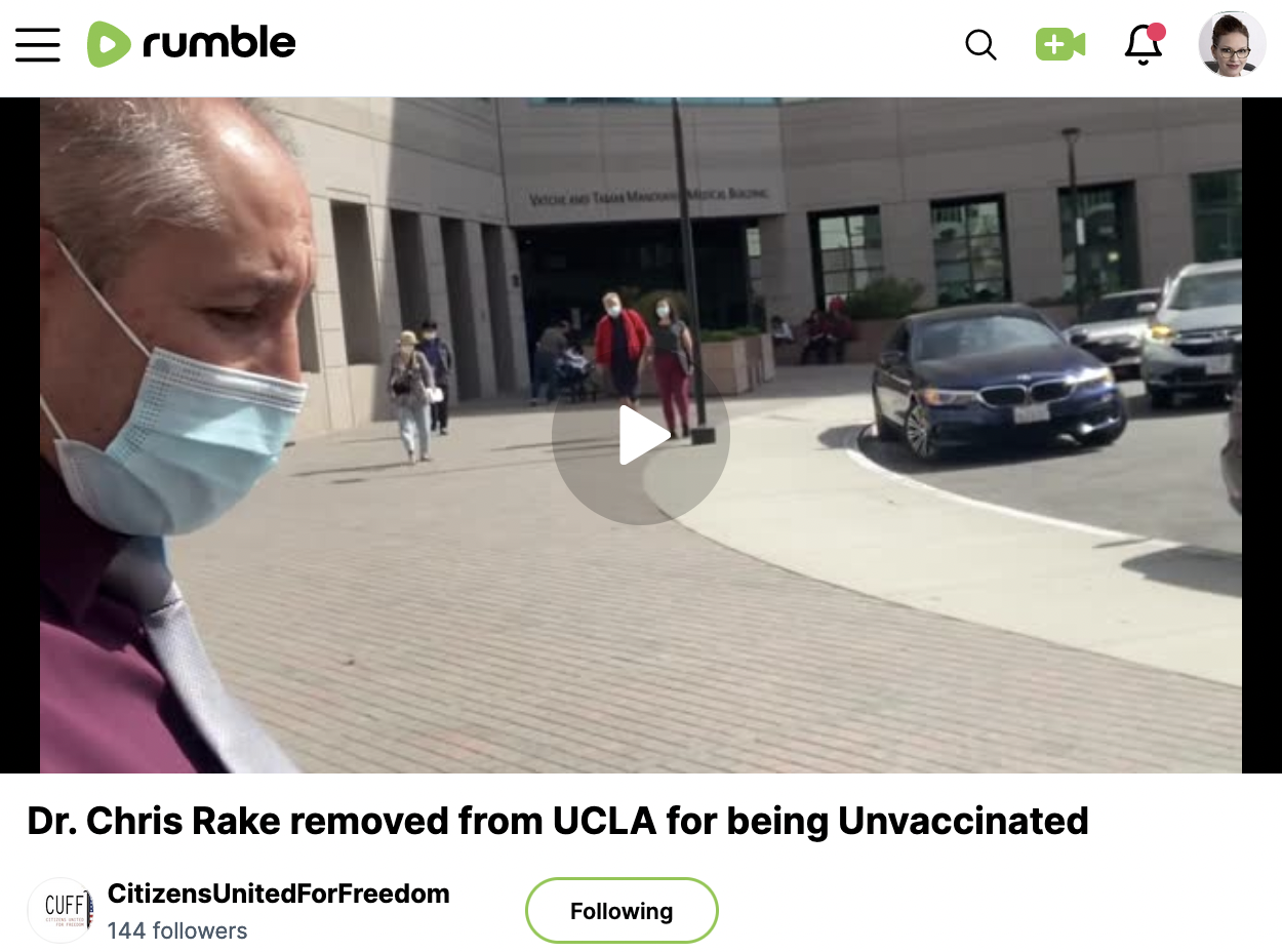 Dr. Christopher Rake: Standing Up for Bodily Autonomy, and Suing the ...