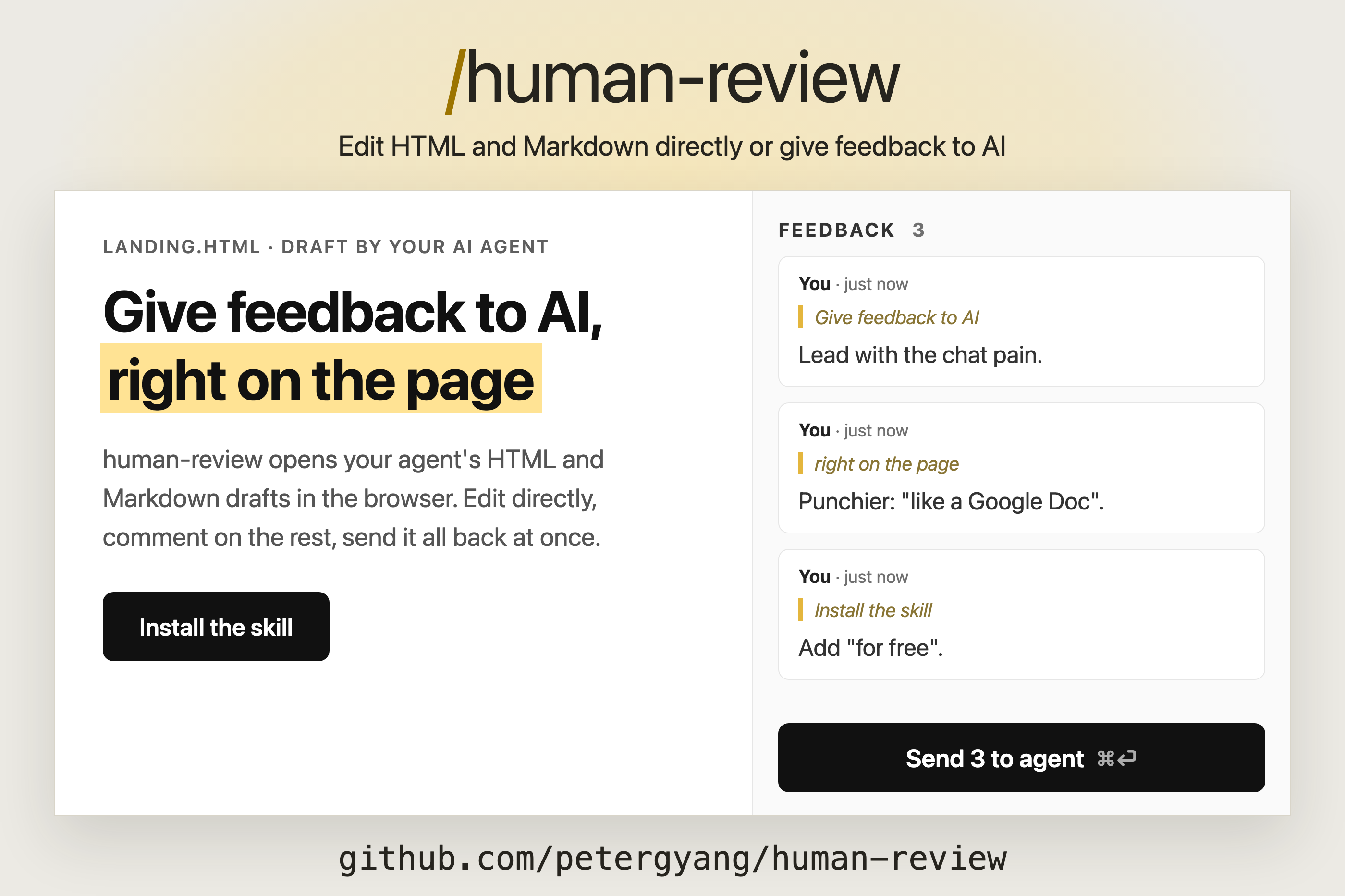 Use My /Human-Review Skill to Edit HTML and Markdown Files Visually