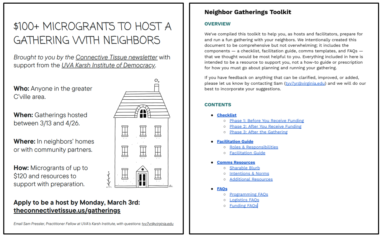 Abstract illustration evoking connection and shared civic life